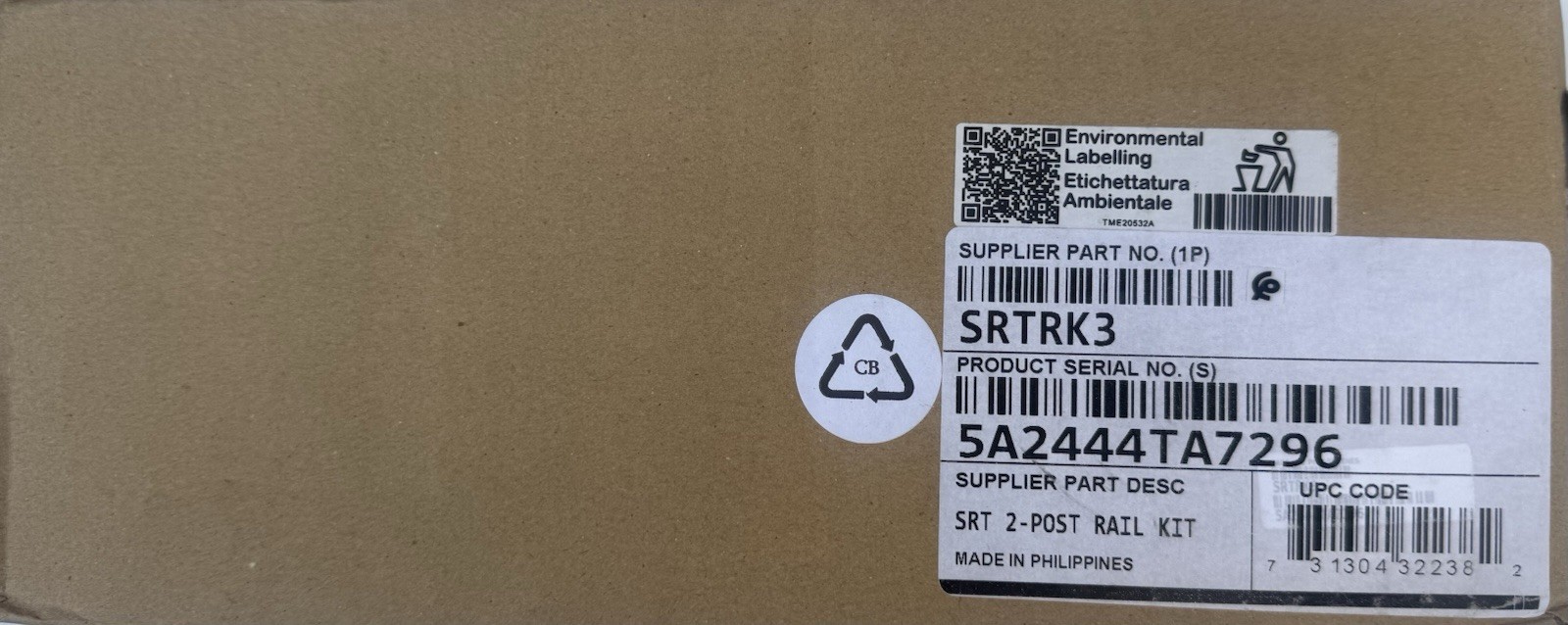 APC SRTRK3 2POST MOUNTING RAIL KIT FOR SMART UPS SRT