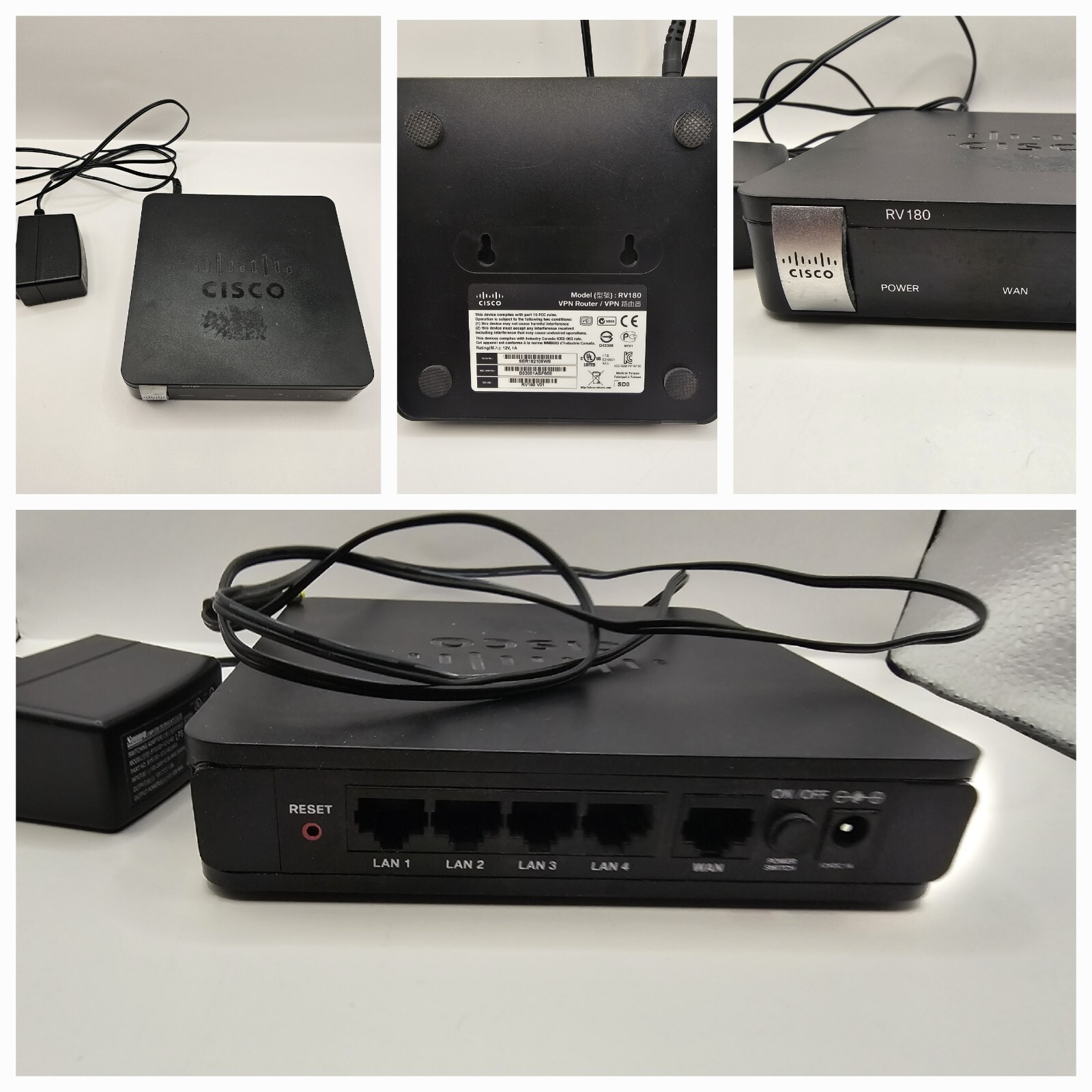 Cisco RV180 800 Mbps 4-Port Gigabit Wired Router (RV180)