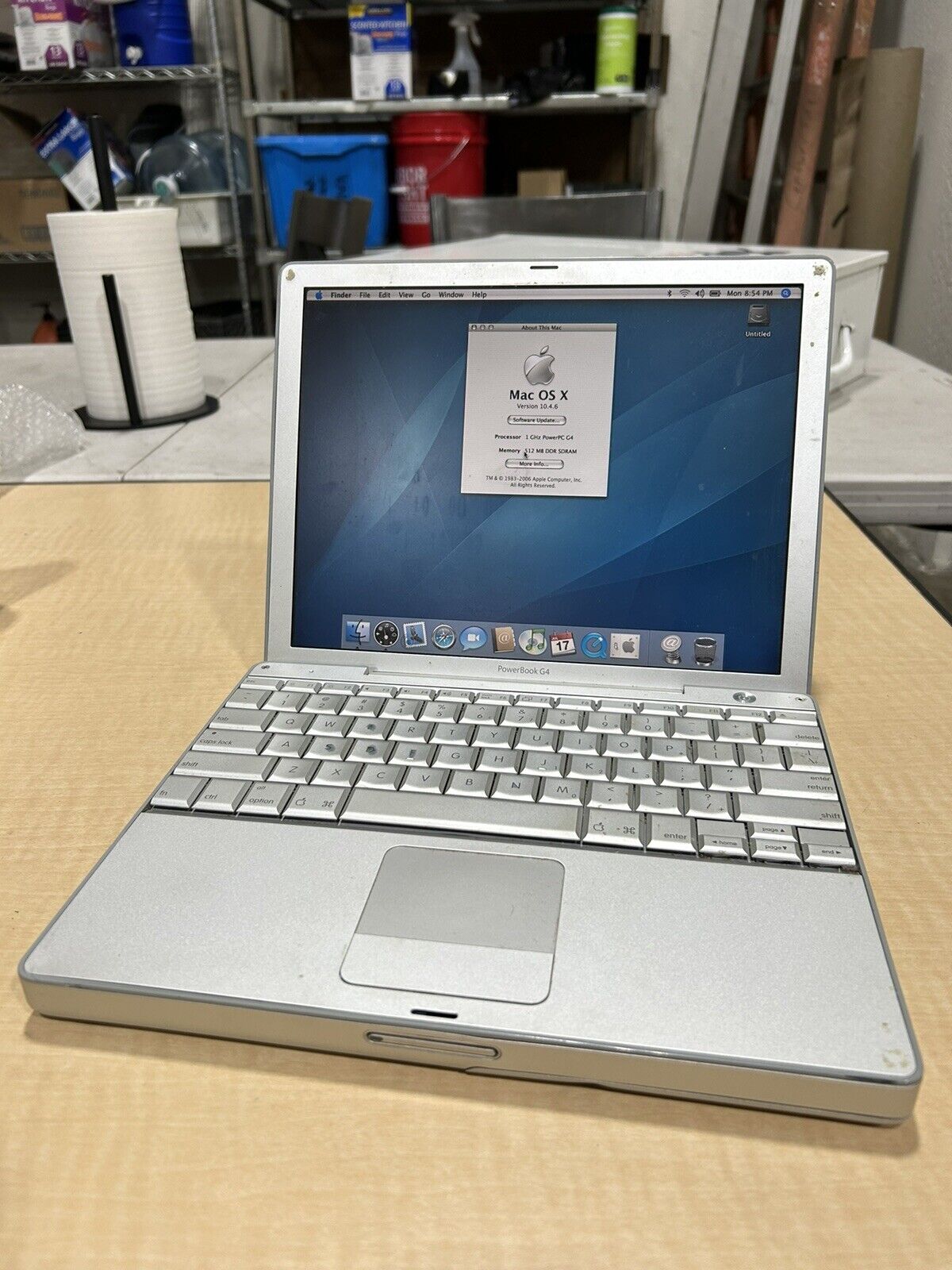 Vintage Apple PowerBook 12” G4 “Aluminum” (1GHz/1.25gb/80gb/Tiger)