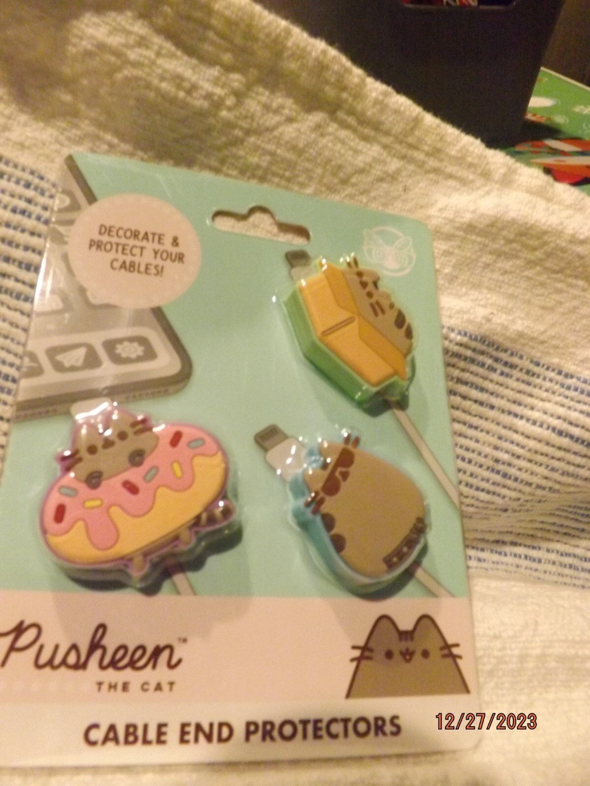 Pusheen The Cat Cable End Protectors--Brand New