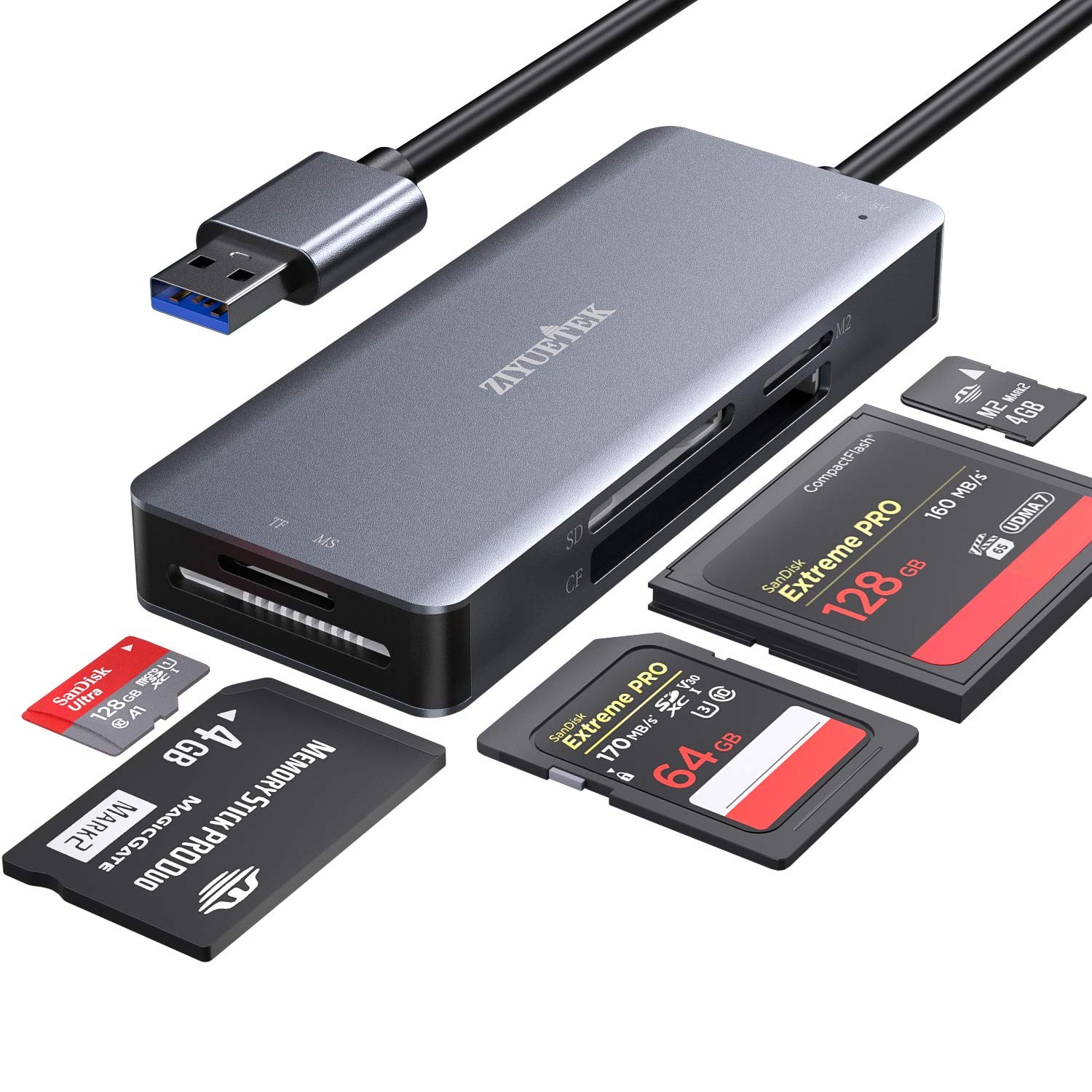 CF Card Reader,USB 3.0 to Compact Flash Memory Reader USB-3.0, USB 