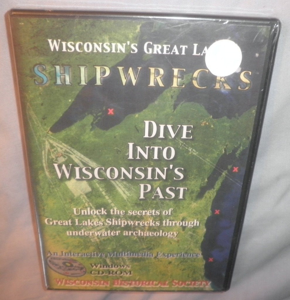 Wisconsin Great Lakes Shipwrecks (CD-ROM, PC, Win XP) NEW/SEALED-Free Shipping
