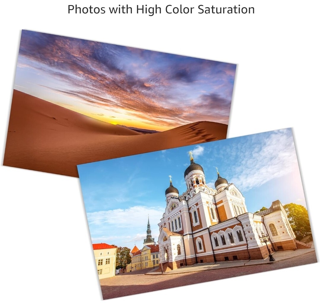 Amazon Basics Photo Paper, Glossy, 5 x 7 Inch, Pack of 100 Sheets, 200g/m²
