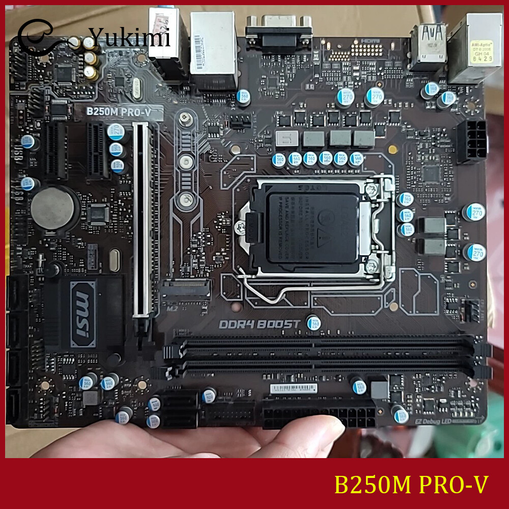 FOR MSI B250M PRO-V LGA1151 DDR4*2 32GB VGA Micro-ATX Motherboard Test OK