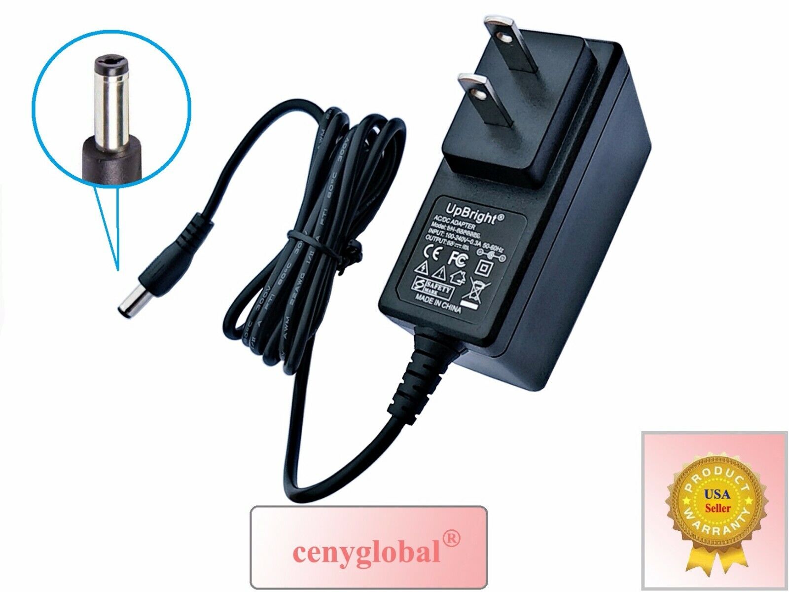 Positive inside 12V AC Adapter For NETGEAR PWR-002-004 MW48-1201200 -(+ Charger