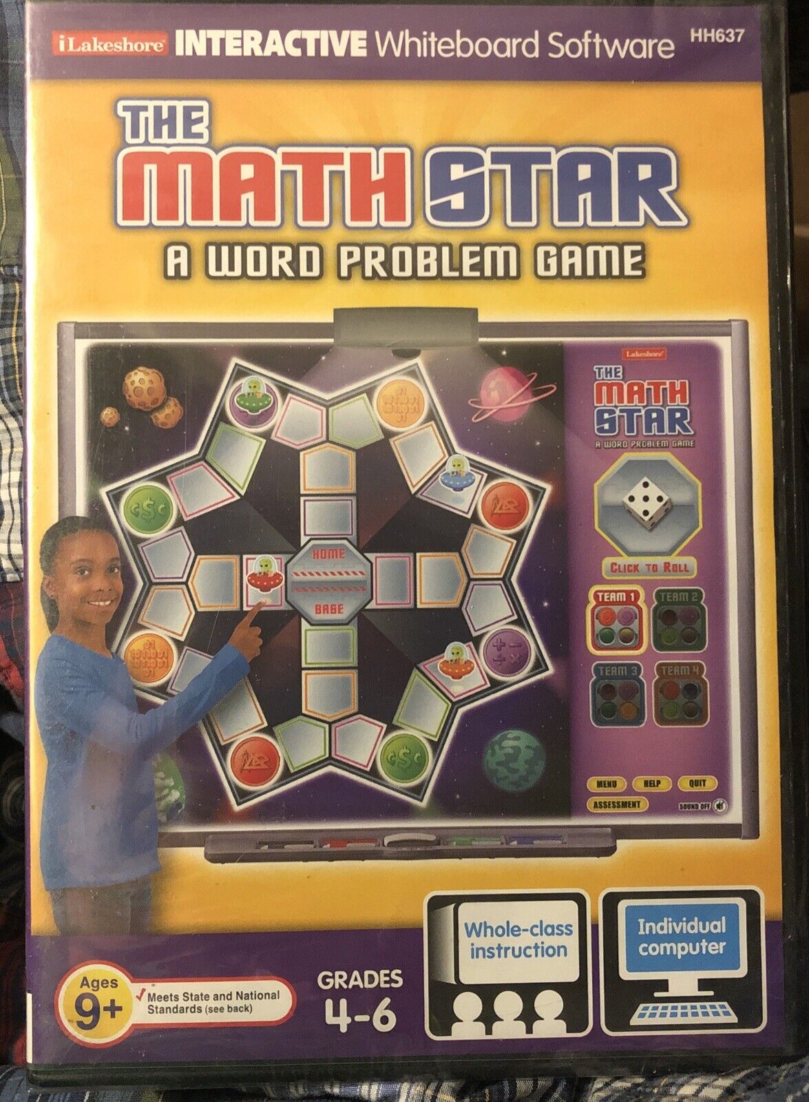 The Math Star A World Problem Game by Lakeshore Interactive Whiteboard PC/MAC