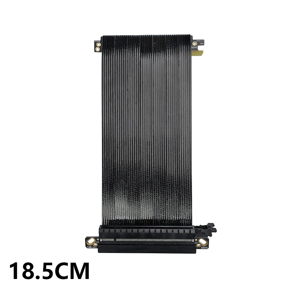 PCI E PCIe 5.0 X16 Riser Cable Double Reverse PCI Express Gen5 for ITX Server
