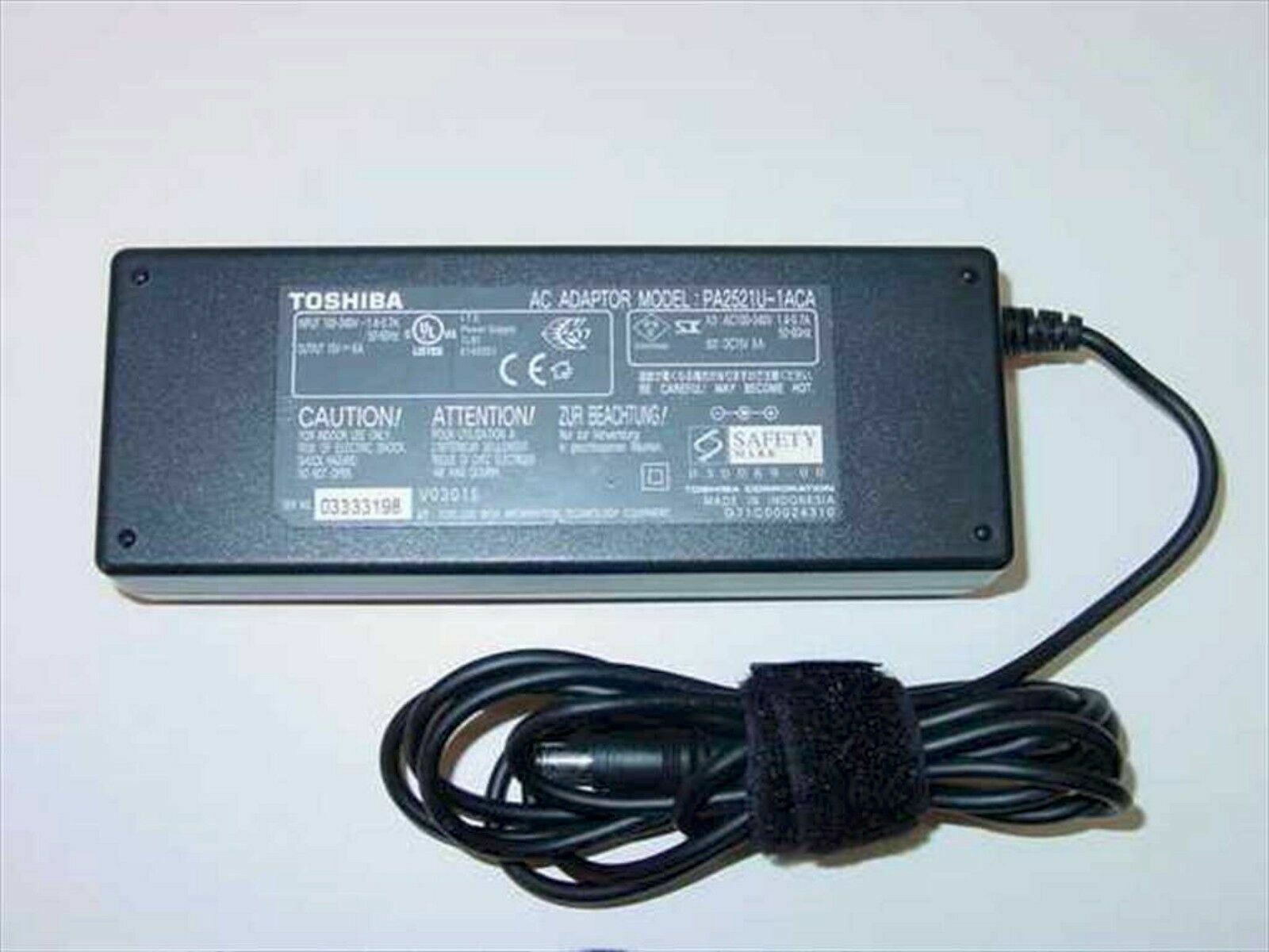 Genuine TOSHIBA 15V 6A AC Adapter Power Supply Charger Cord PA2521U-1ACA OEM