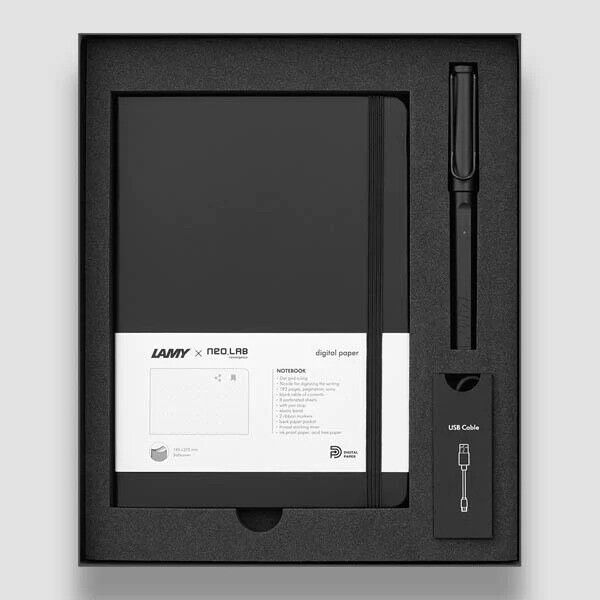 Neolab LAMY Safari All Black Ncode Neo Smart Pen Digital Paper Journal SET