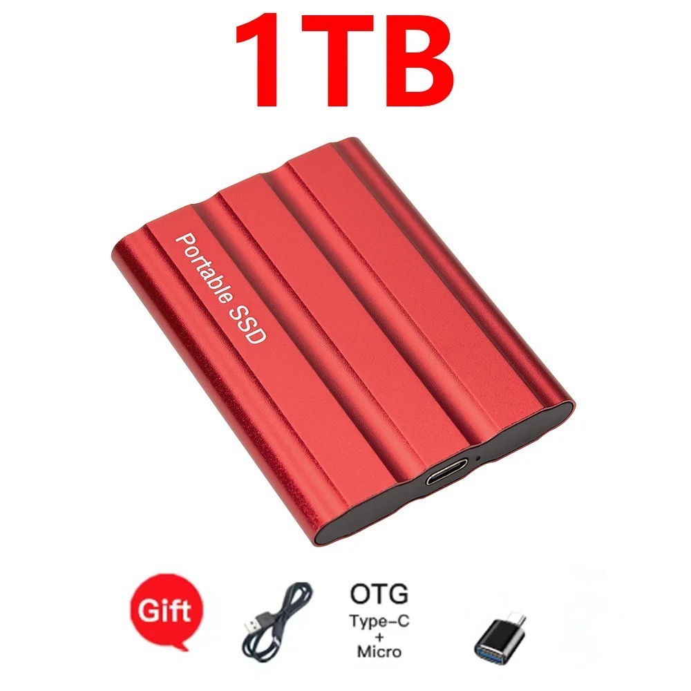 Portable SSD External Solid State Drive USB 3.2 Gen2 Fast Transfer 1TB