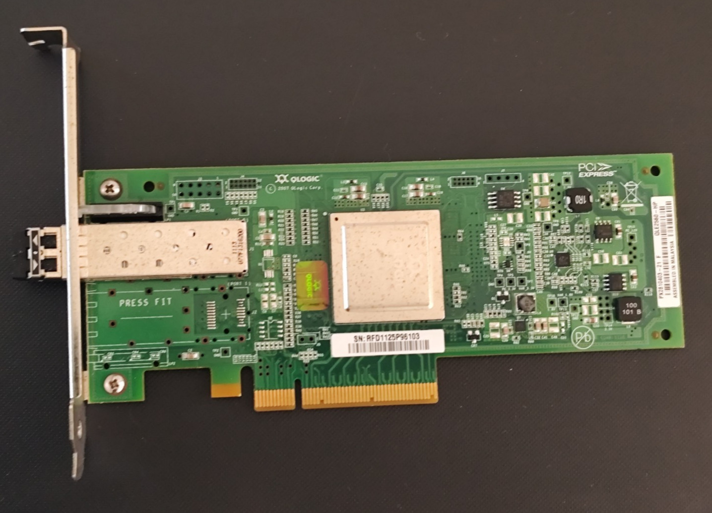 Genuine HPE StorageWorks 81Q PCI-e 8GB 1-Port Fibre Channel HBA QLogic QLE2560