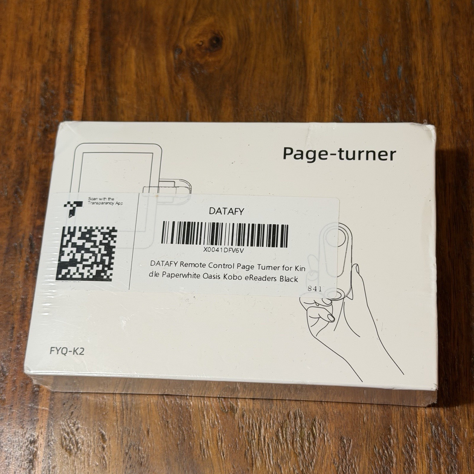 Datafy Remote Control Page Turner For Kindle Paperwhite Oasis Kobo eReader Black