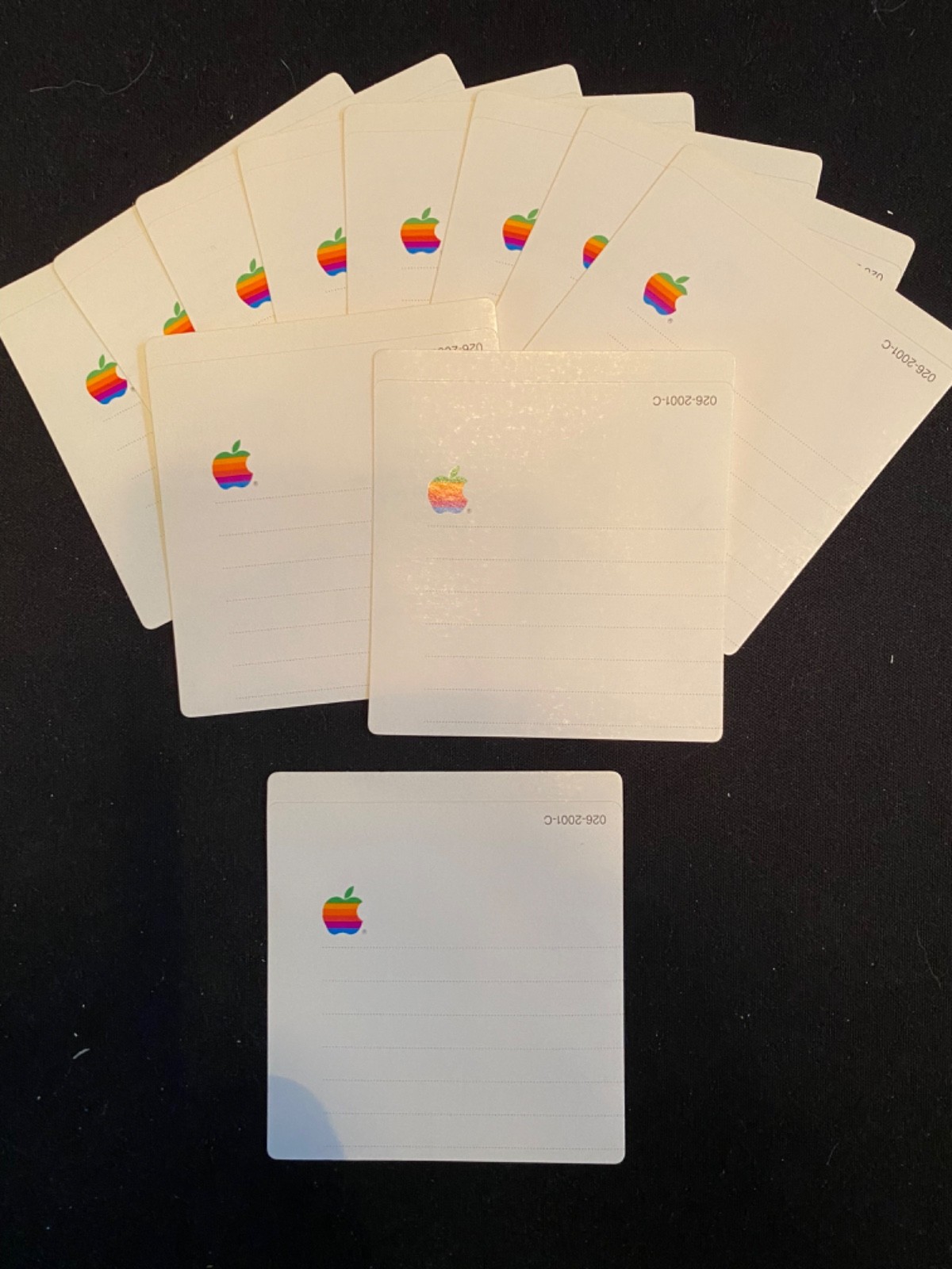 11 Vintage Apple 3.5" Floppy Disc Label
