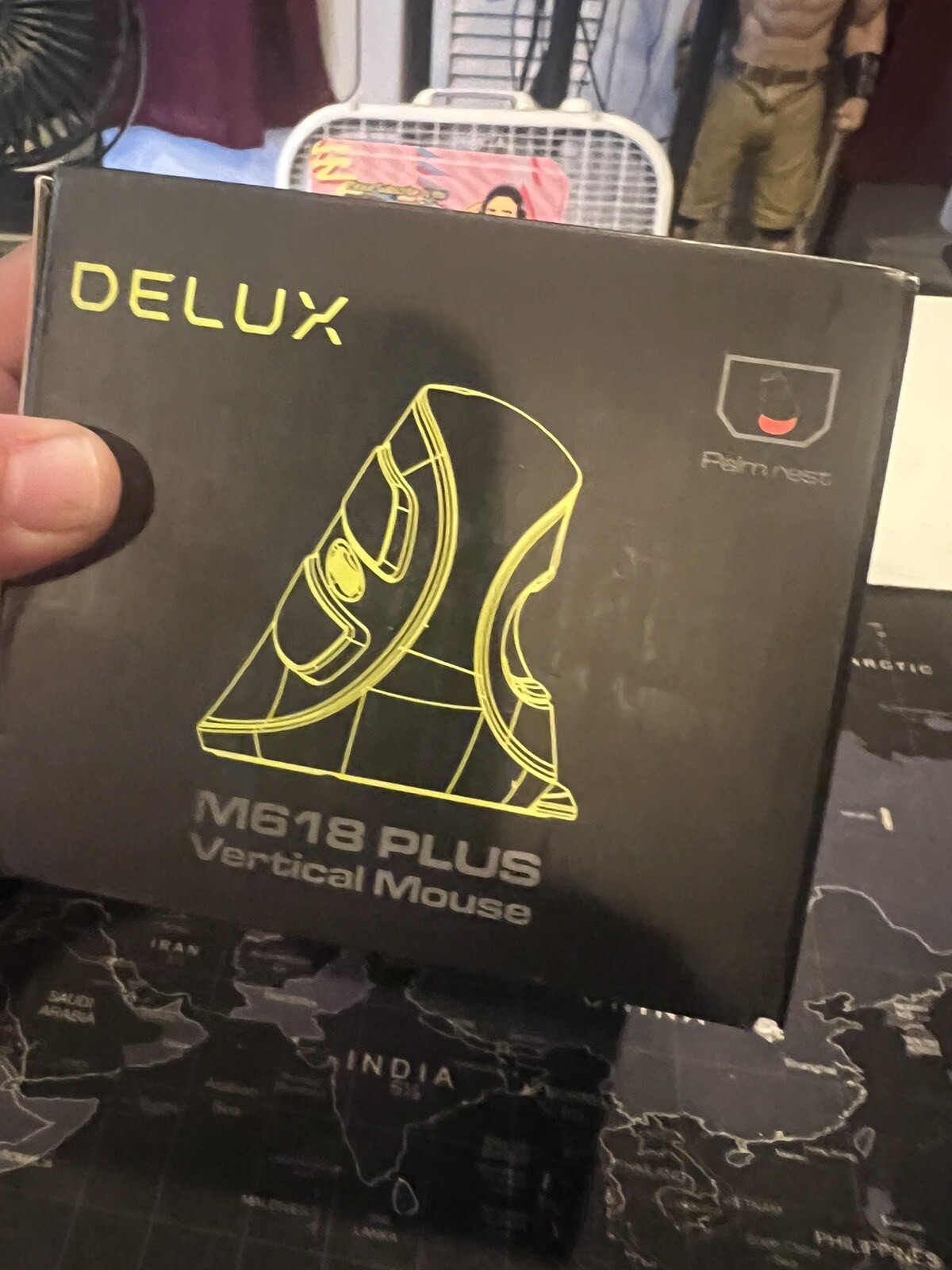 Delux M618 Plus Ergonomic Vertical Mouse 2.4G Wireless Version Open Box