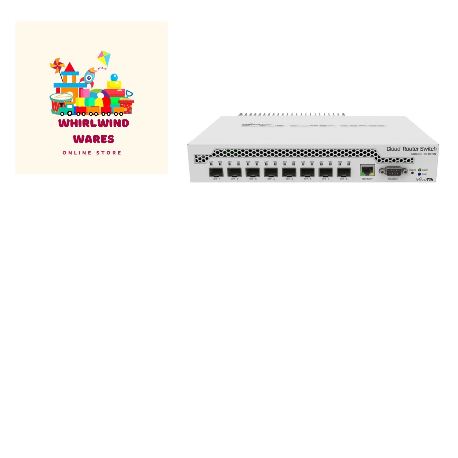 Compact Managed Gigabit Ethernet Switch with 9 RJ45 Ports and Power Adapter