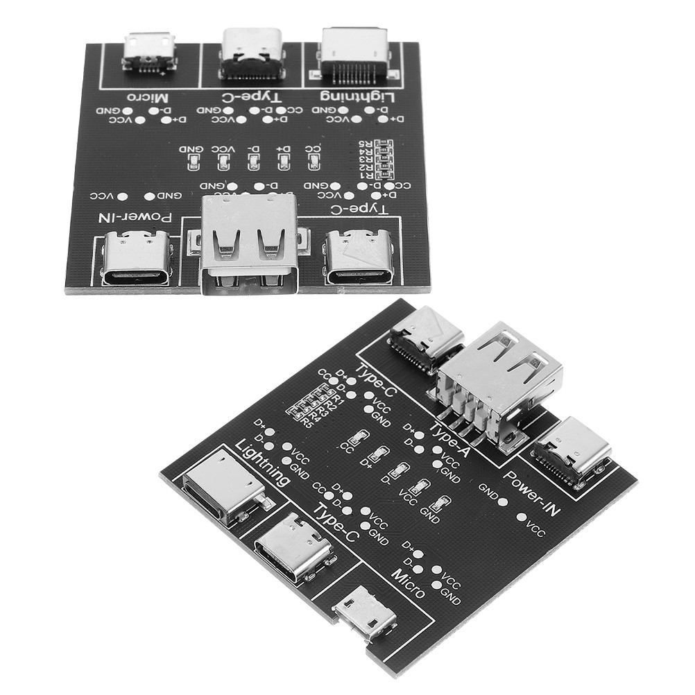 User Friendly USB C Tester Metal Durable Data Cable Test Board Portable