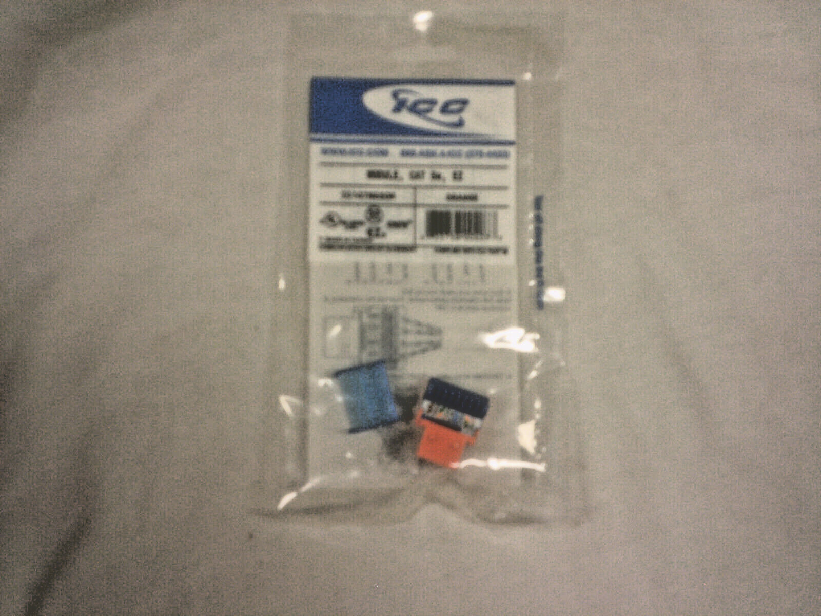 ICC Cat 5 data jack-- orange