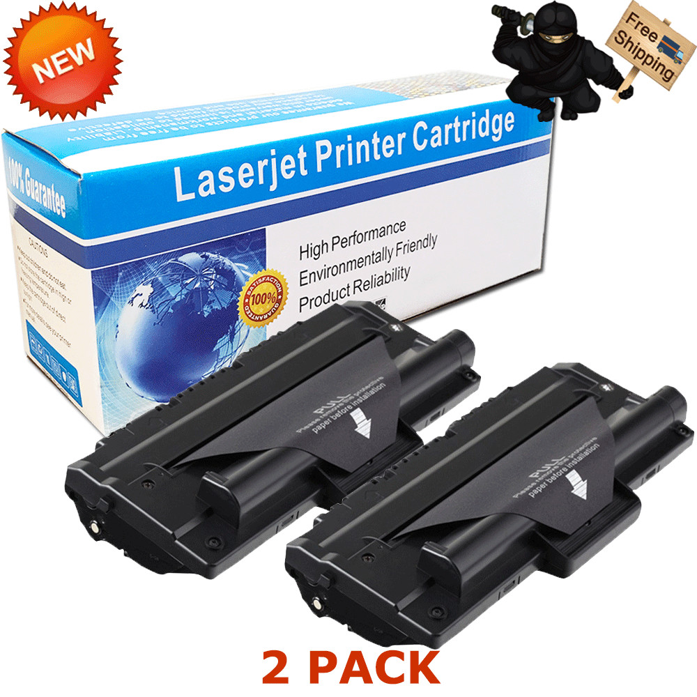 2 PK SCX4200 Black Toner Cartridge Compatible for Samsung SCX-4200 SCX-D4200A