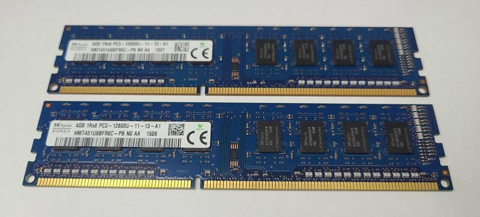 SK hynix KOREA 8GB (2x4GB) DDR3 1600MHz PC3-12800U Memory 240pin DIMM PC RAM