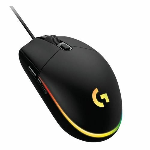 New Logitech G203 LIGHTSYNC Wired Optical Gaming Mouse,Black, 910-005790, Retail