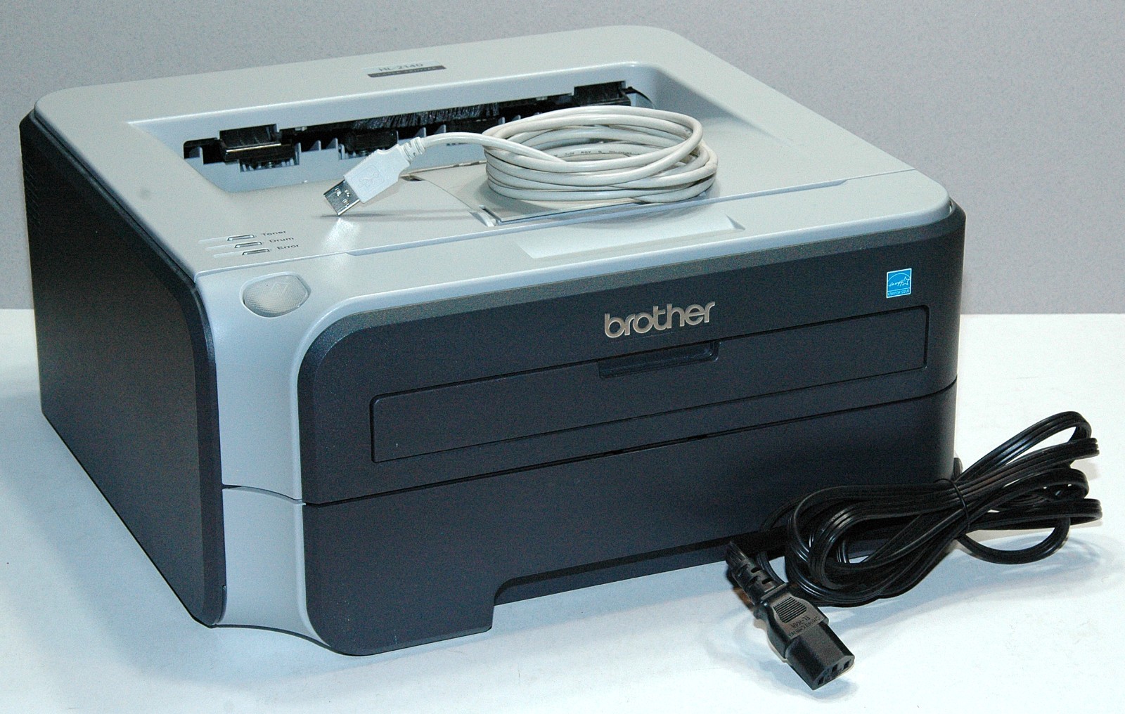 Brother HL-21 HL-2140 Laser Printer - Tested & Bundled w/ 2 New Toner Cartridges