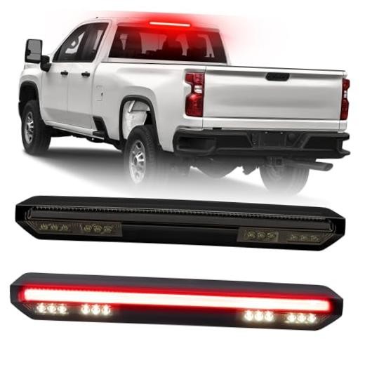 LED Third Brake Light for Silverado Sierra2019-2026 1500 2500/3500HD | Smoke