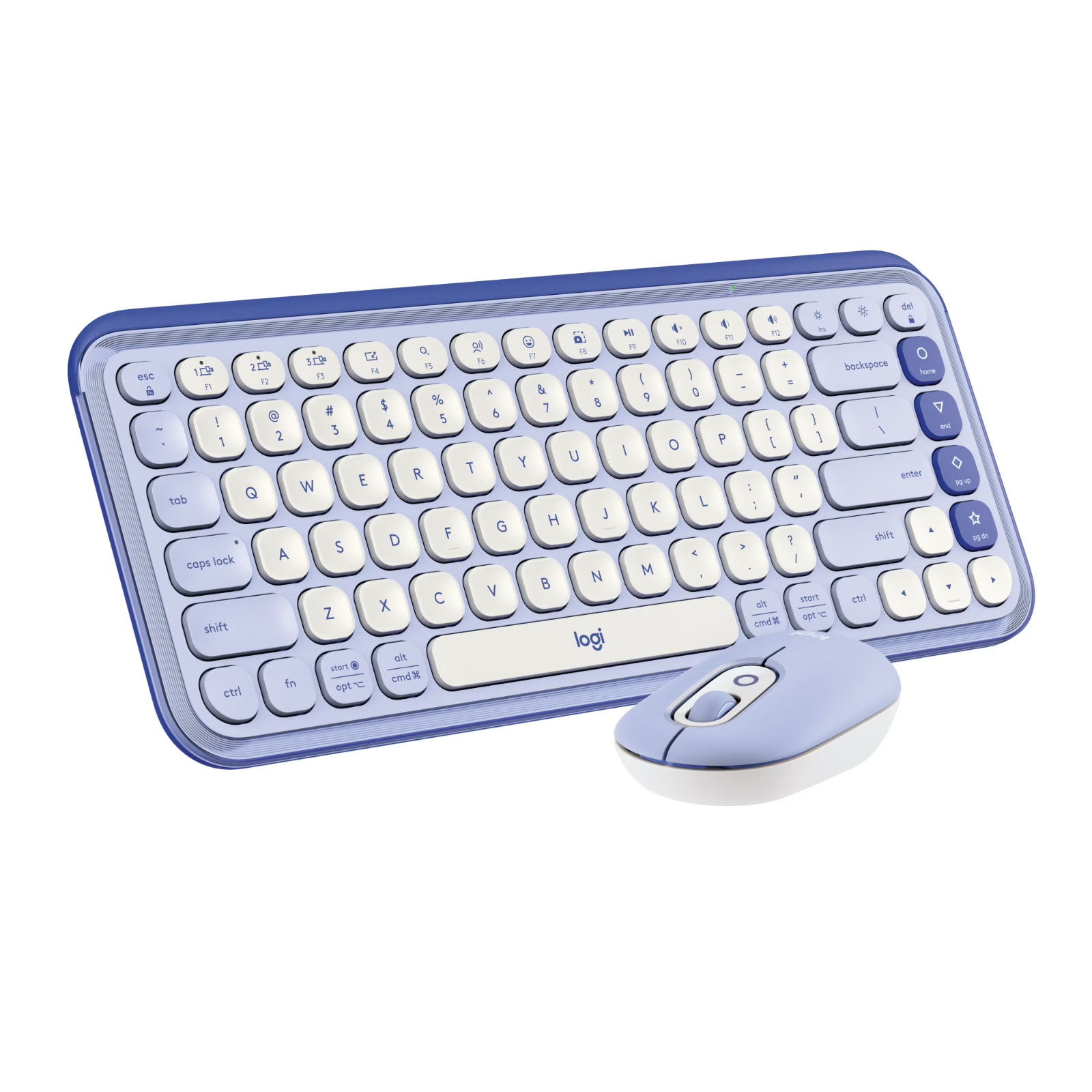 Logitech POP ICON Combo, Bluetooth Keyboard and Mouse Combo, Comfortable Typing