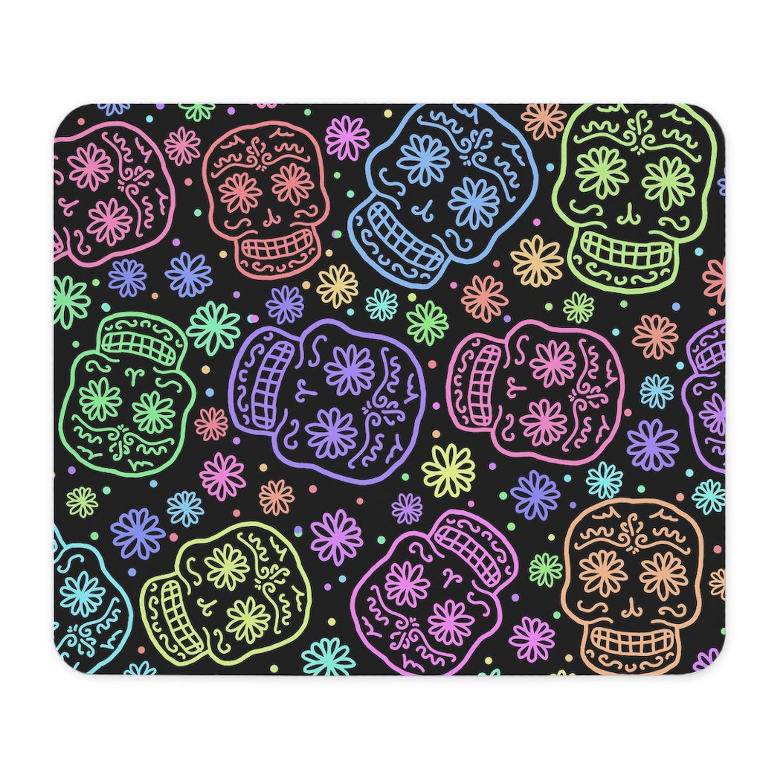 CafePress Day Of The Dead Pattern Mousepad  (1239385313)