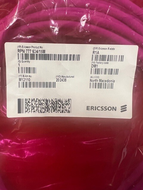 RPM777634/15M - Ericsson Copper Signal Cable 15 Meter Heavy-Duty Indoor/Outdoor