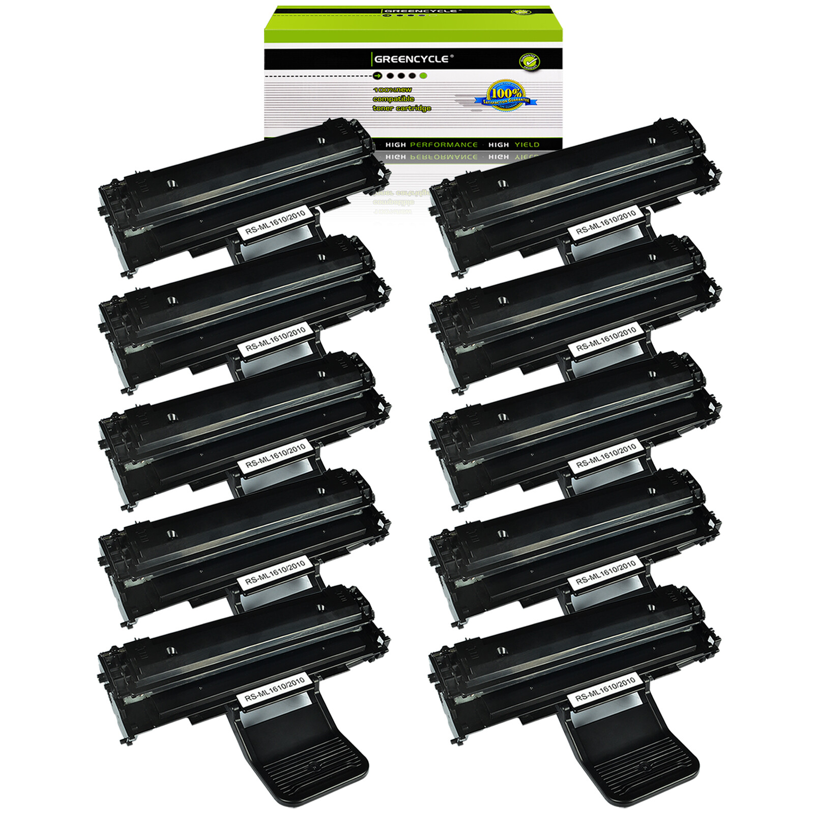 10PK ML1610 BLACK Laser Toner  Compatible with Samsung Phaser 3117 3122 Printer