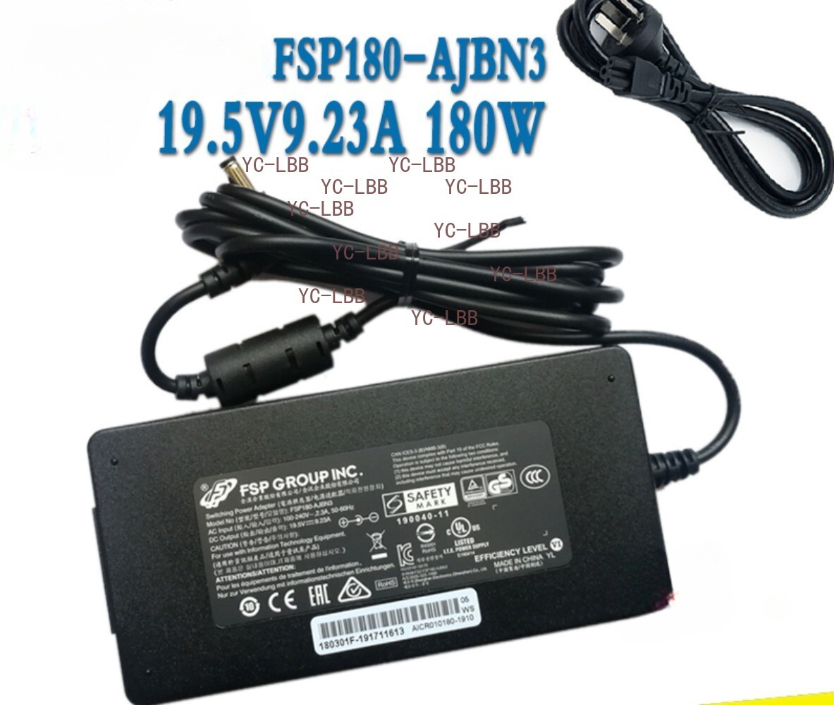Original FSP 180W Charger FSP180-AJBN3 For Gateway 5.5*2.5mm Tip Power Adapter
