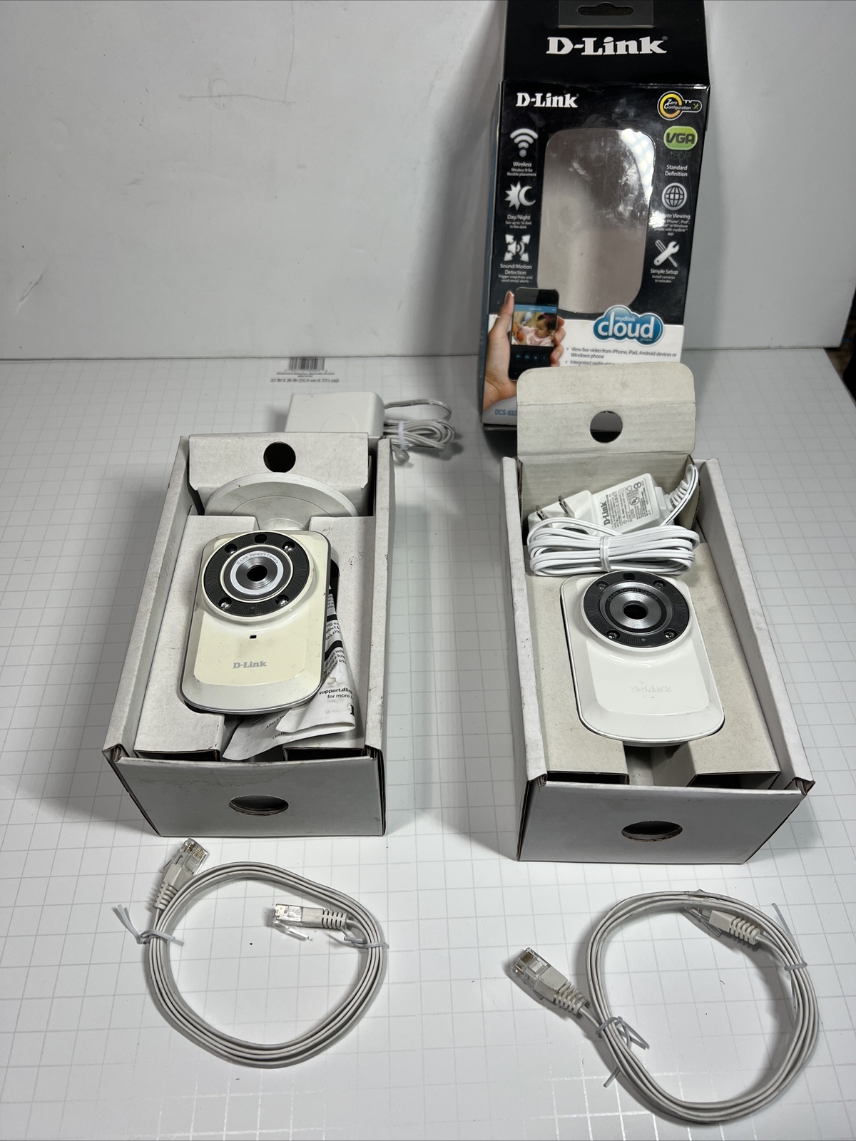 D-Link DCS-932L Web Cam Cloud Camera DAY/NIGHT lot of 2