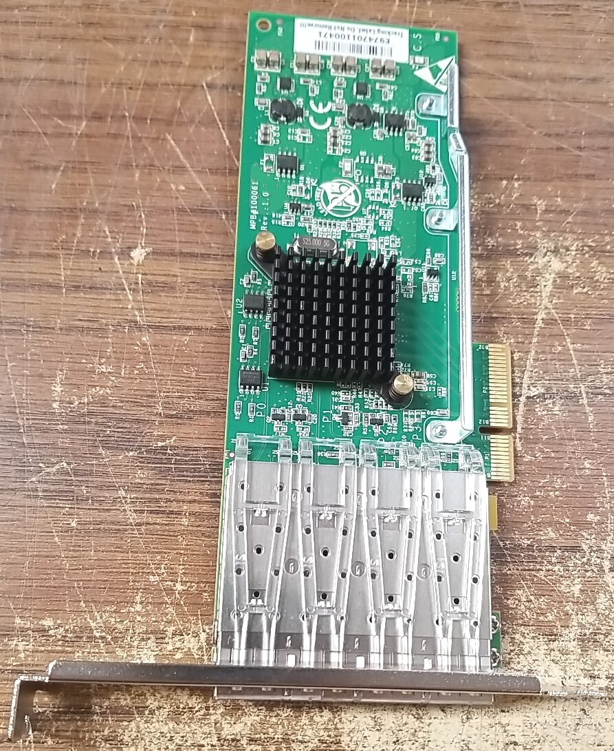 Dell Quad-Port Gigabit SFP PCIe Network Adapter Dell P/N: 0XV0JH 