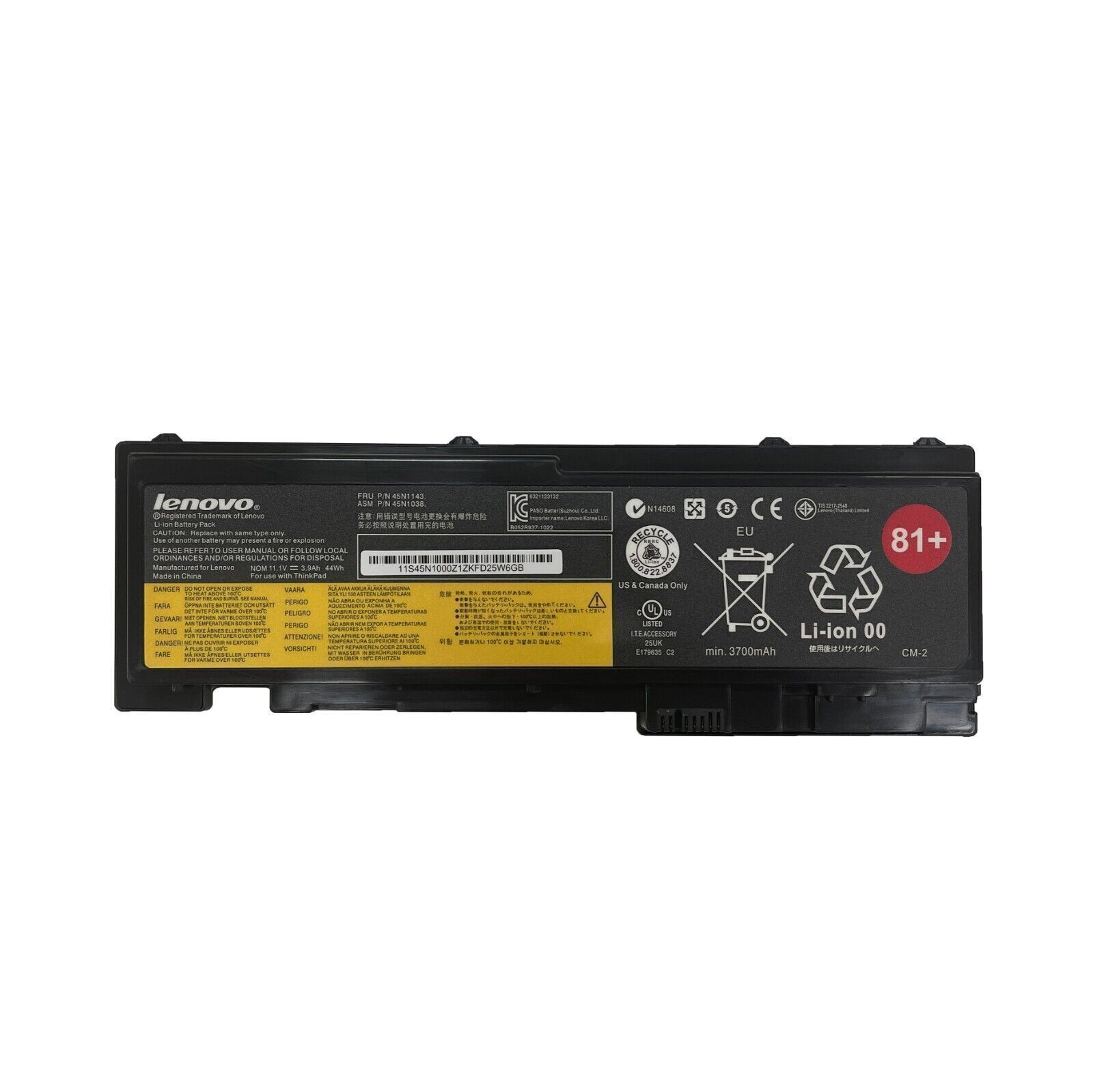 81+ OEM T430s Battery For Lenovo ThinkPad T420s T420i 0A36287 42T4847 42T4846