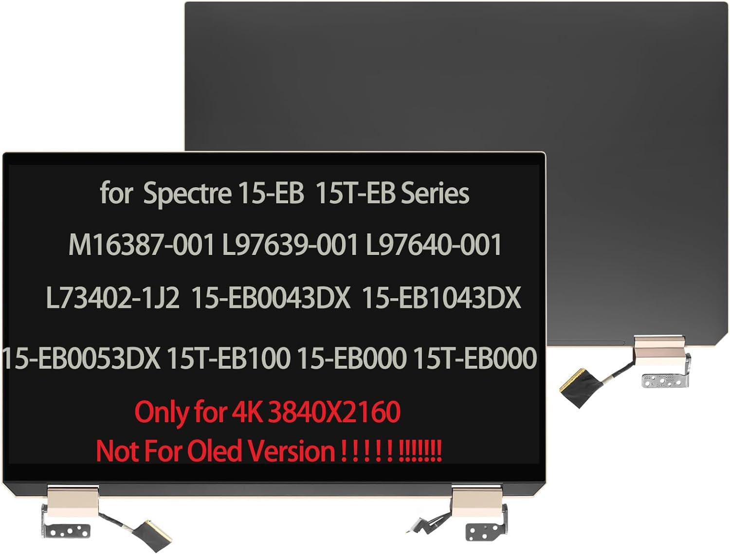 UHD for HP SPECTRE X360 15-EB 15T-EB100 LCD Screen Display L73402-1J2 L97639-001