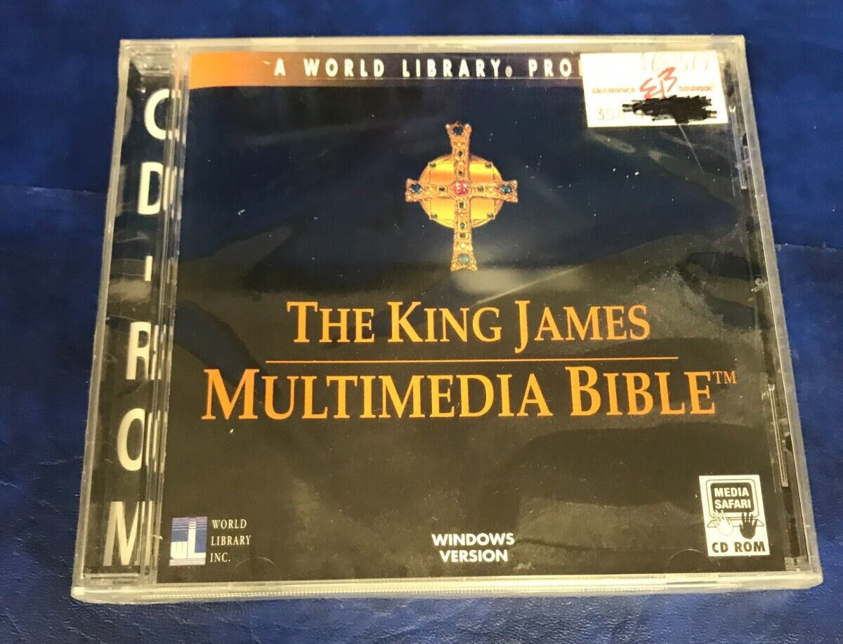 Vintage 1995 The KIng James Multimedia Bible on CD ROM