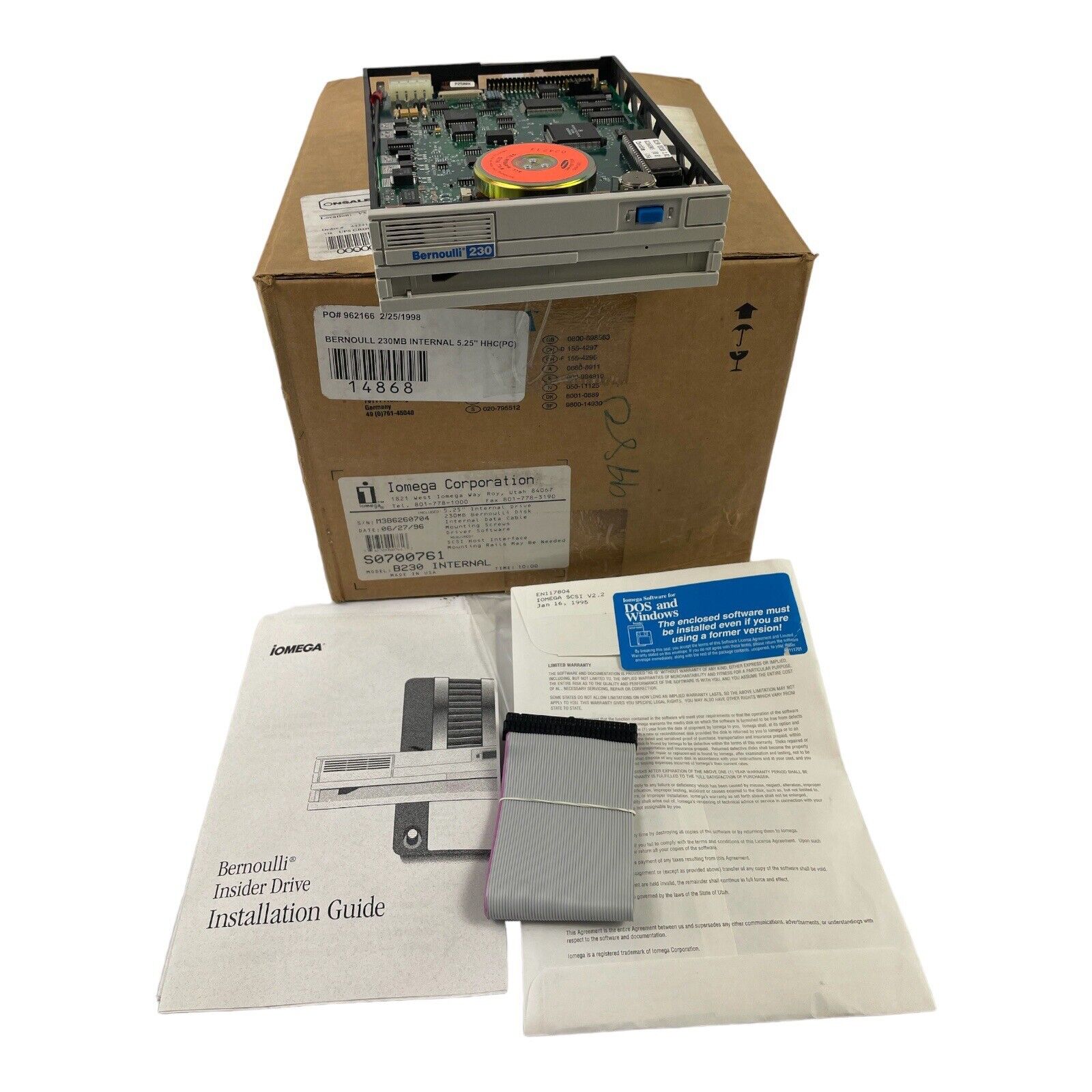 Iomega Bernoulli 230 mb  Pro Mac INTERNAL SCSI DRIVE - In original packaging