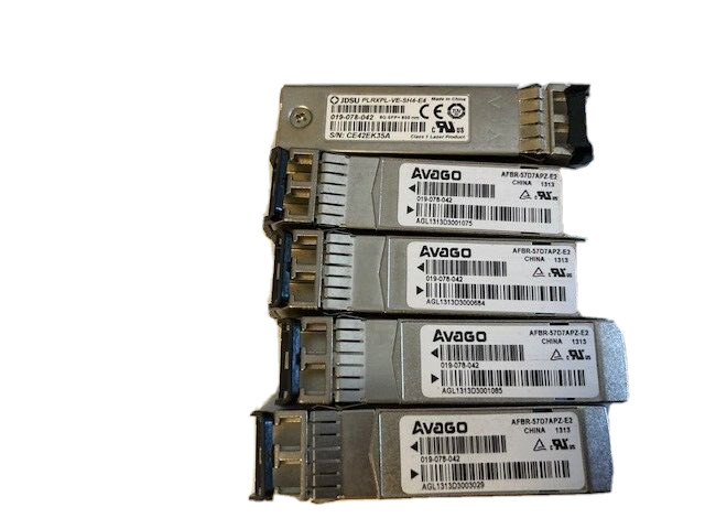 8x Avago JDSU 8GB SW 850nm SFP+ FC Transceivers 019-078-042 / PLRXPL-VE-SH4-E4