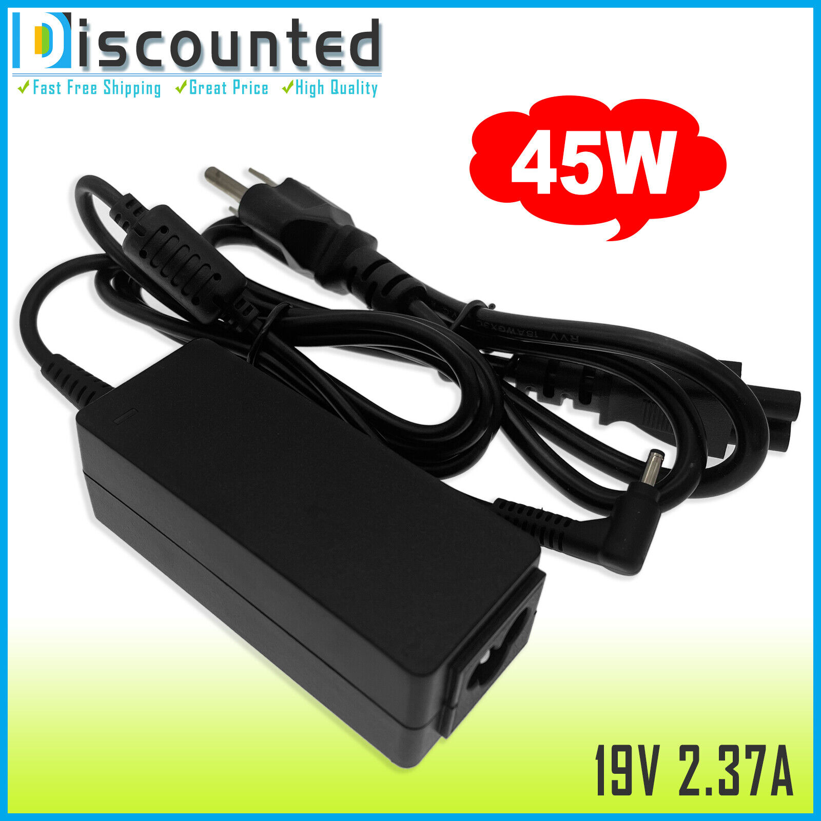 Charger For Acer Aspire 1 A115-31-C2Y3 A115-32-C28P Laptop AC Adapter Power Cord