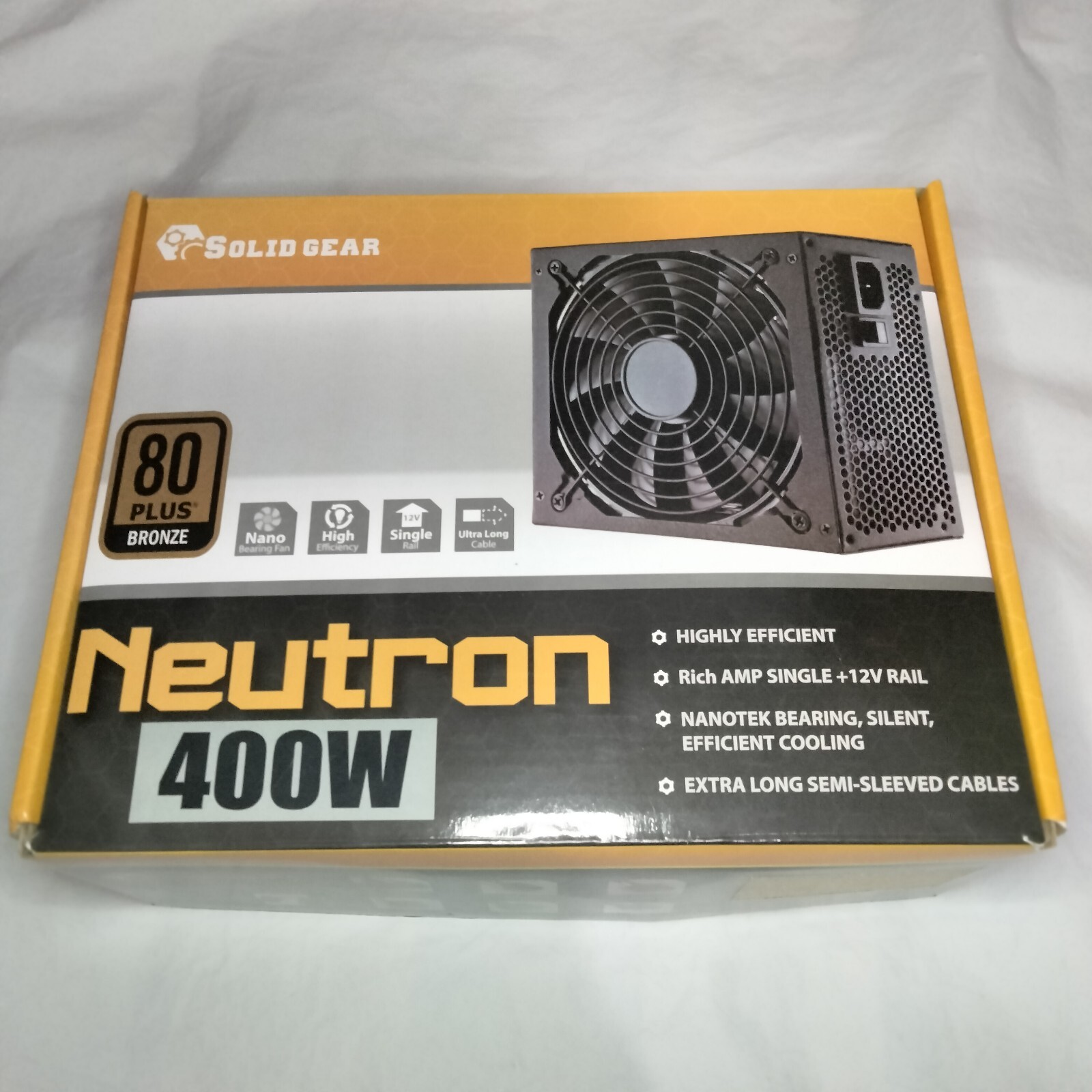 Solid Gear Neutron 400W Power Supply 80 Plus Bronze NO UPC