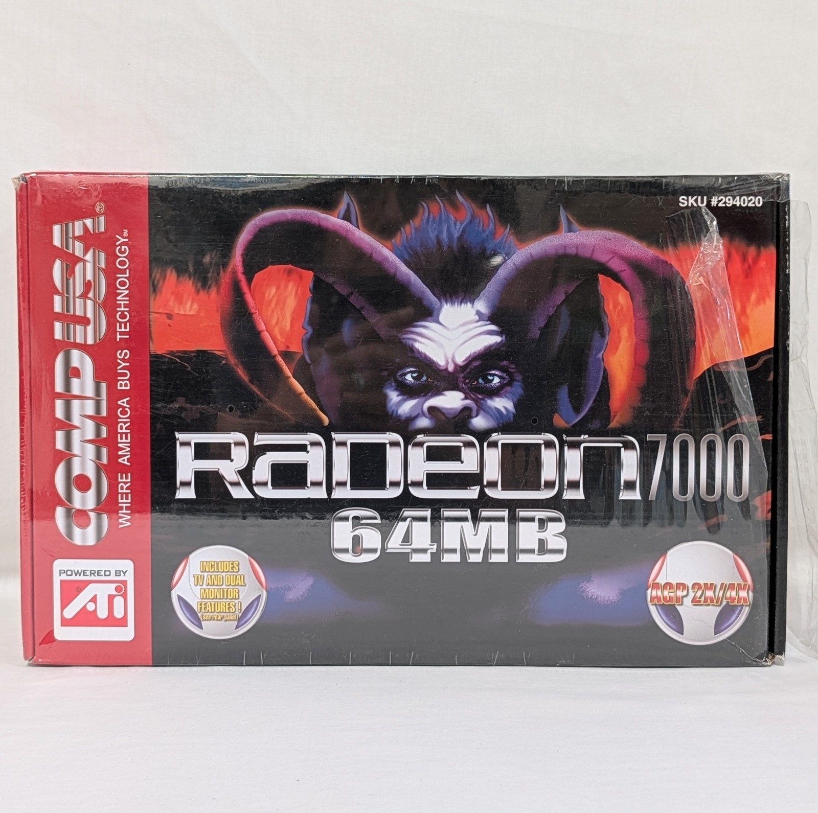 NIB Radeon 7000 64mb AGP Video Memory Graphics Card Comp USA SEALED Retro PC