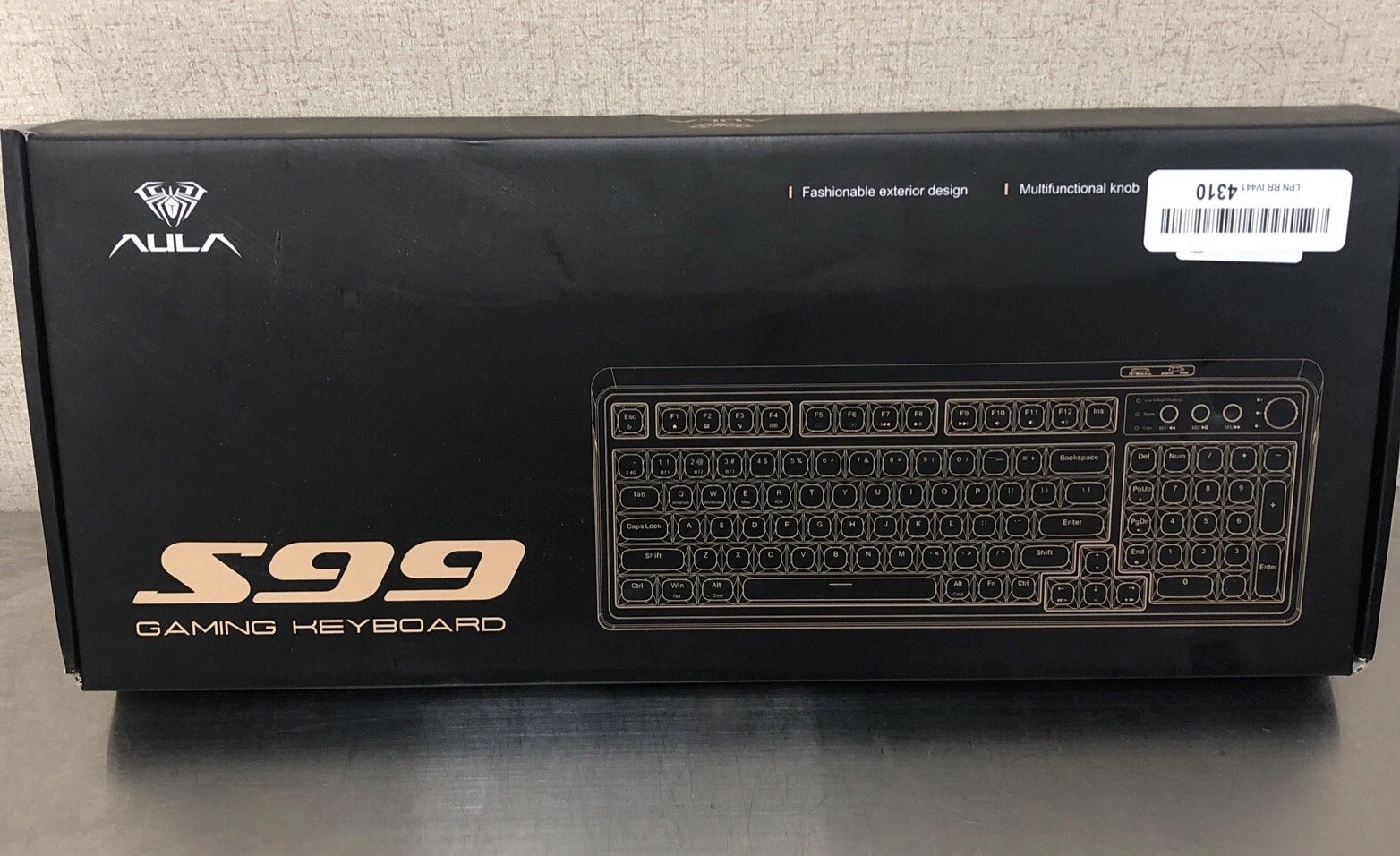 AULA 99 Key Mechanical Gaming  Keyboard, Bluetooth - S99, Beige/Purple