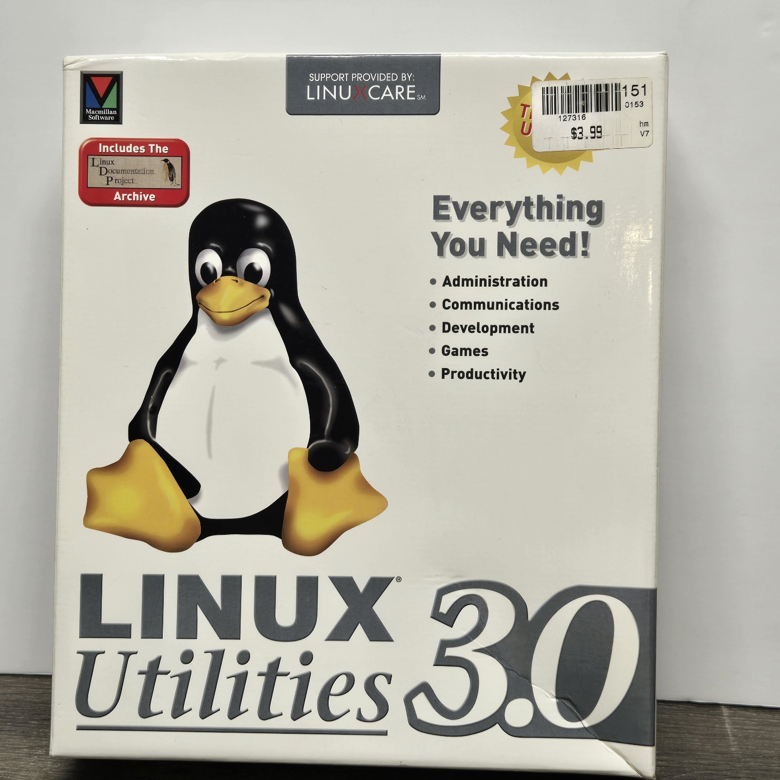 Linux Utilities 3.0 Big Box Software Sealed