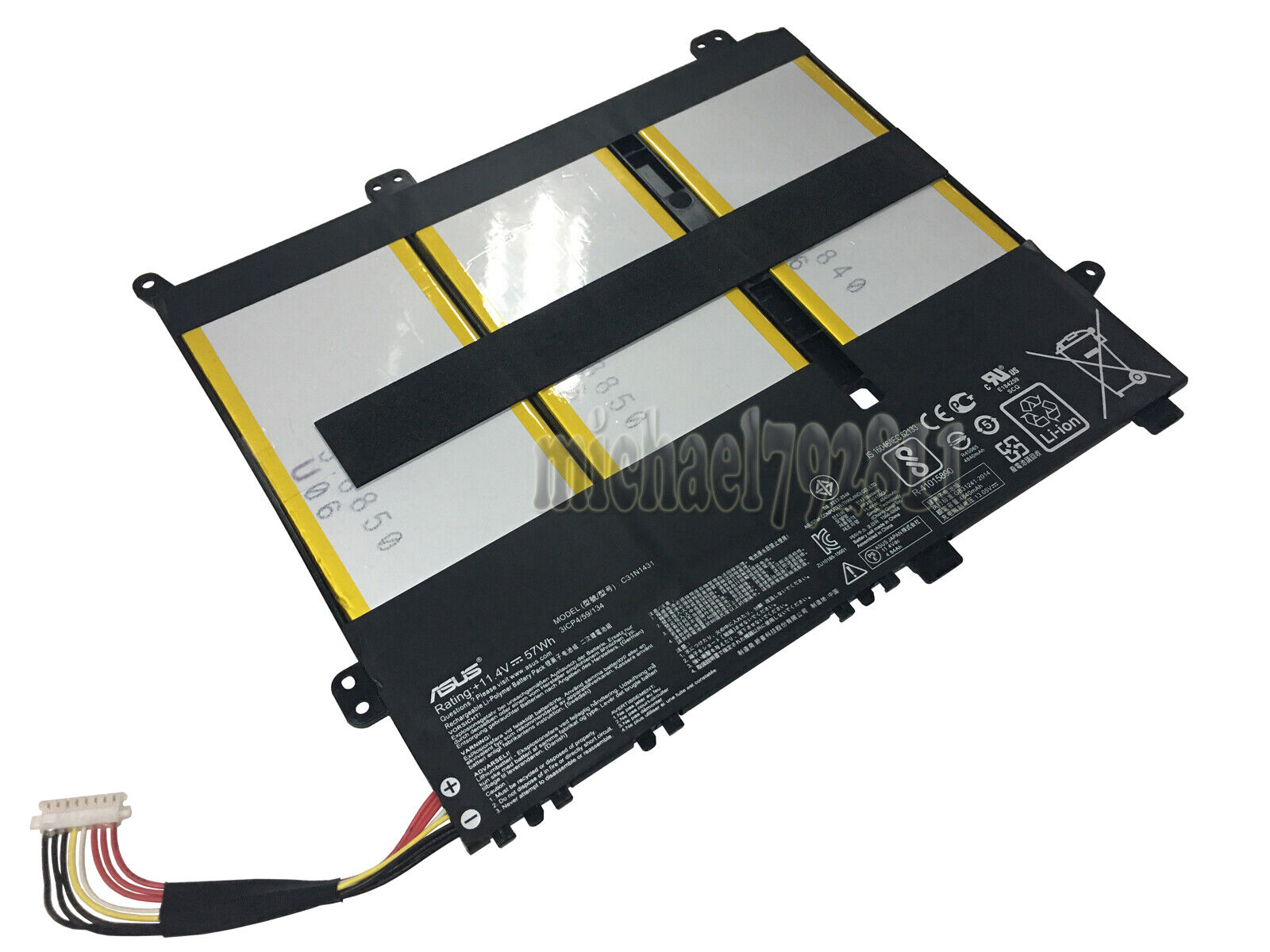 New 11.4V 57Wh Genuine C31N1431 Battery for Asus Eee Book E Series E403SA Series