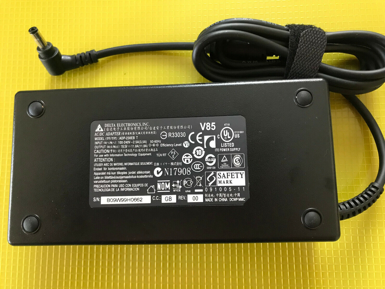 OEM Delta 230W Power Adapter/Charger for MSI GS43VR GS63VR GS73VR GS73 5.5*2.5mm