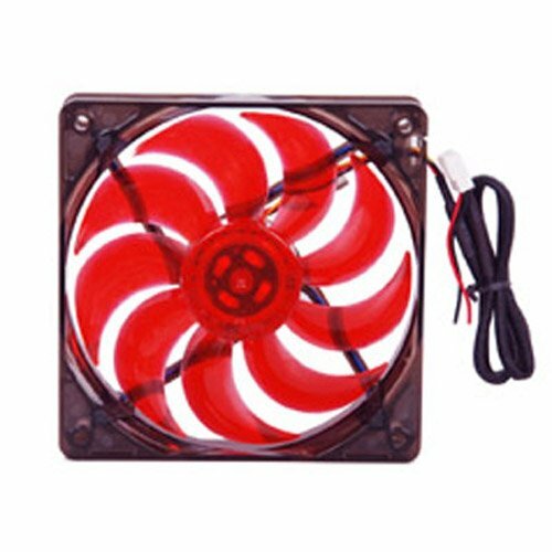 New MASSCOOL 120mm Red LED Cooling Fan BLD-12025V1R