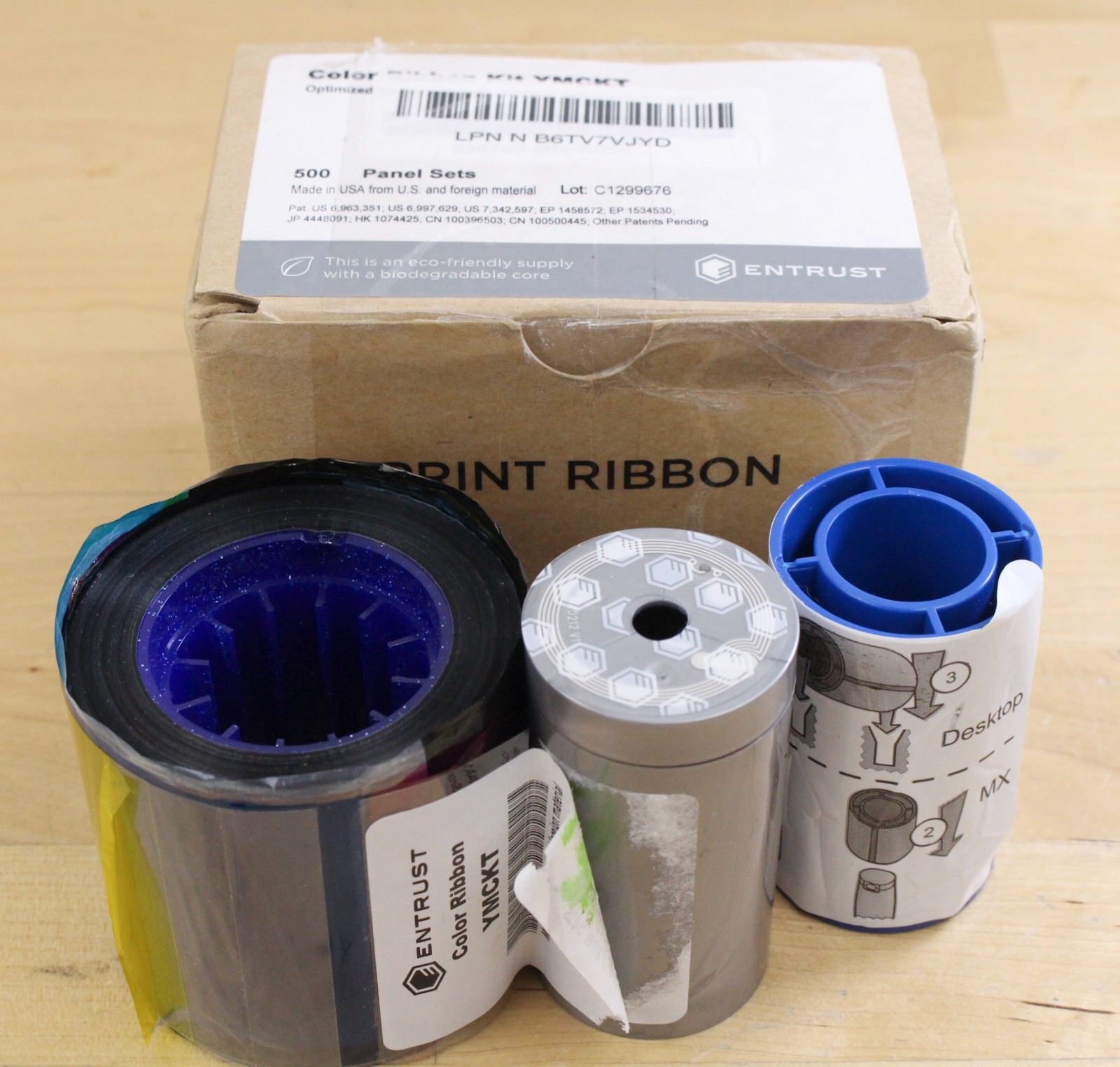 Entrust Color Ribbon Kit for CD/CE Series Card Printer (YMCKT) 535700-004-R010
