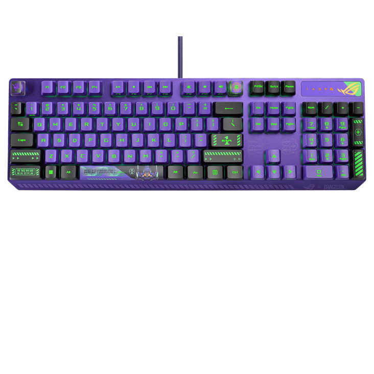 Limited Edition EVANGELION EVA-01 ASUS ROG Strix Scope RX Keyboard