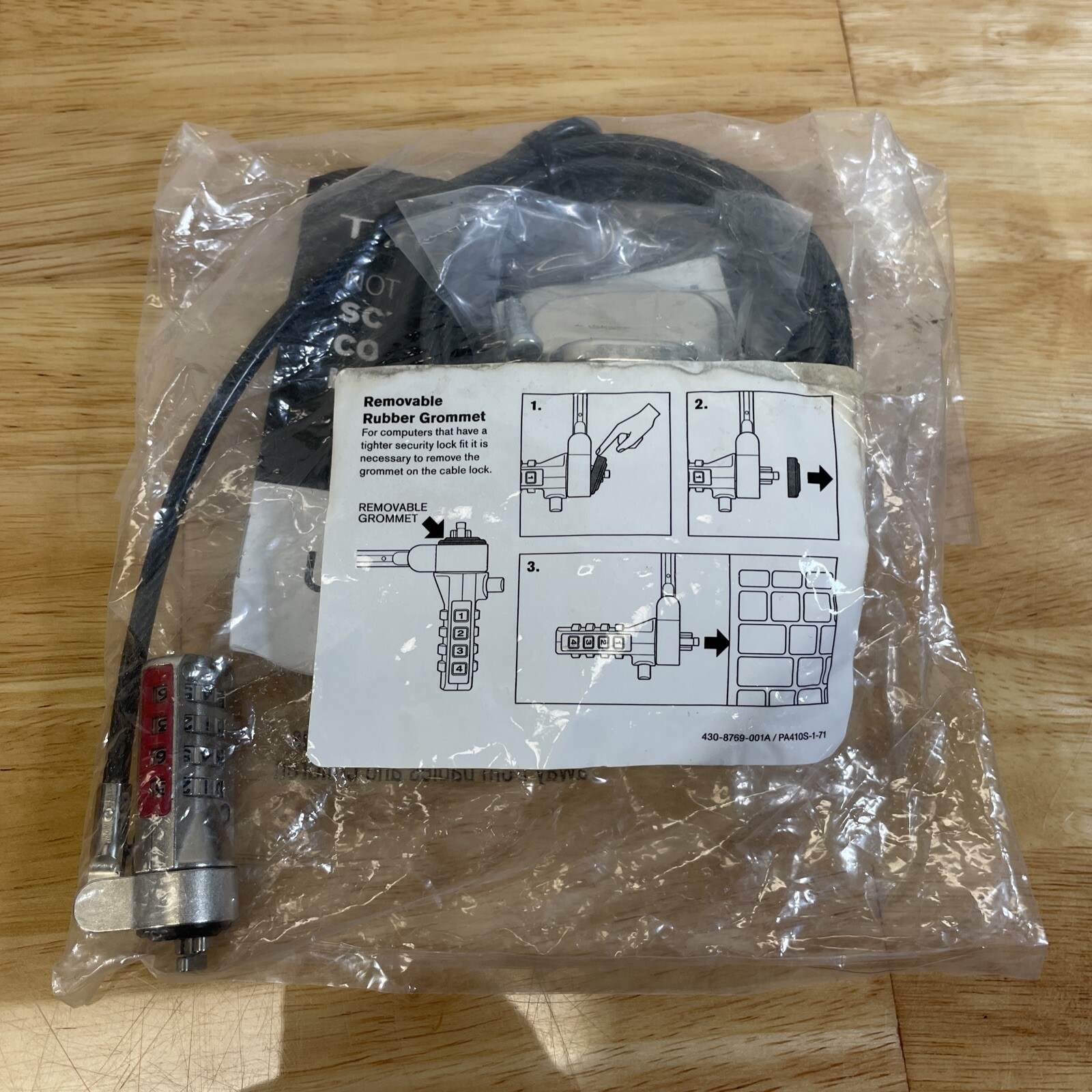 Targus Notebook Security DEFCON CL Serialized Combo Cable Model PA410S-25-RED