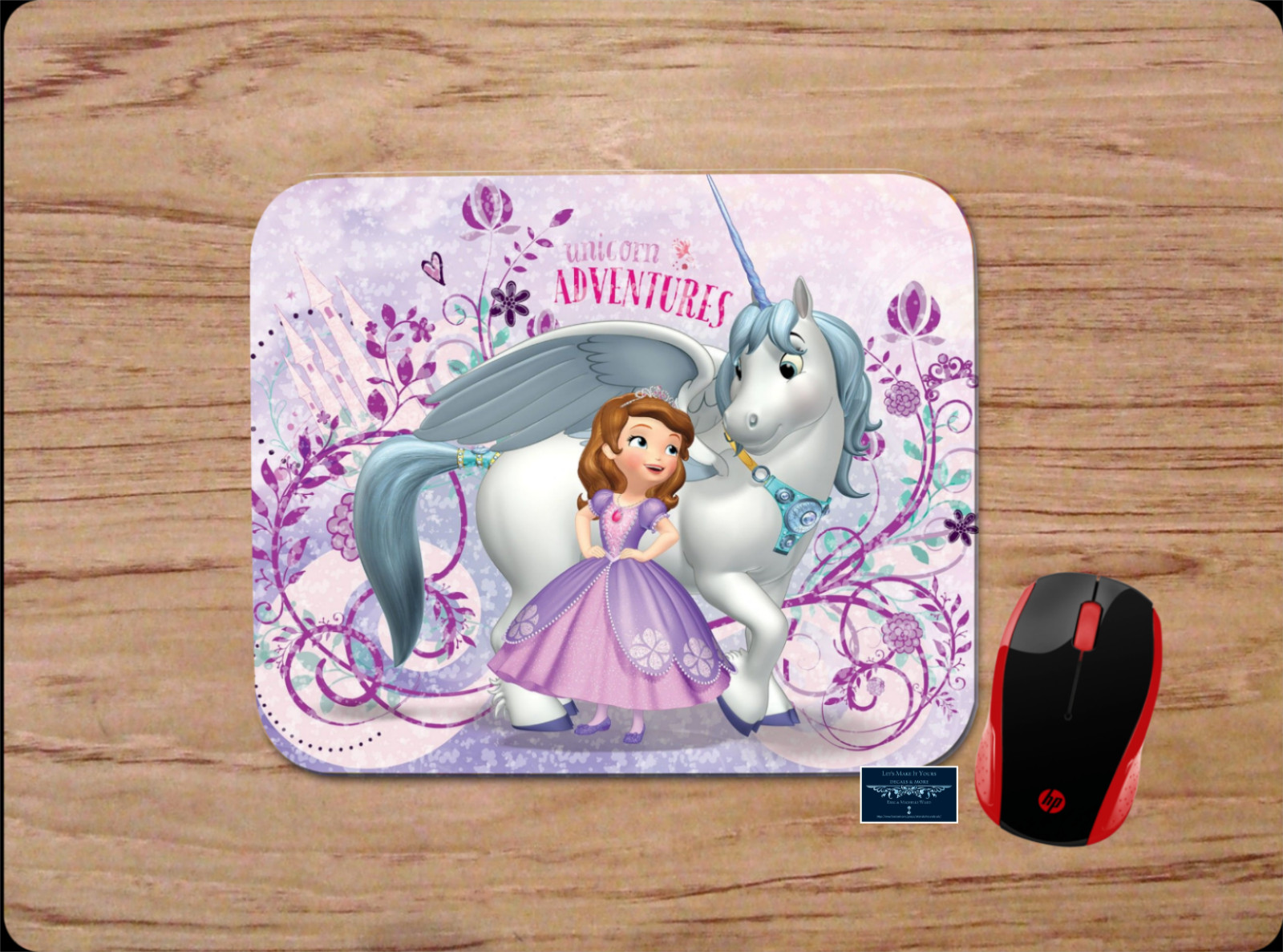 SOPHIA THE FIRST UNICORN ADVENTURES PURPLE PRINCESS MOUSE PAD DESK MAT KIDS GIFT